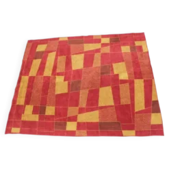 Beau tapis ou moquette géométrique du milieu du siècle, années 1950.