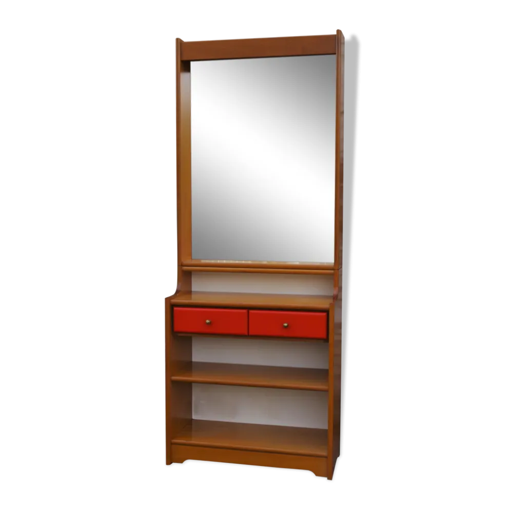 Beech mirrors, 1970s, set of 2
