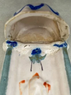 Benitier polychrome Martres Tolosanes, XIXeme