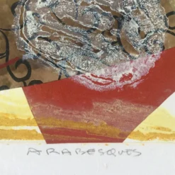 Bernard alligand,1953.arabesques,2003.gravure carborundum et collage