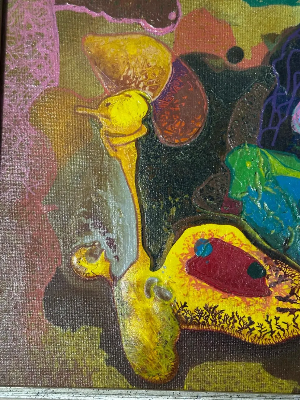 Bernard Ledain (1944–2024) – Peinture abstraite technique mixte sur to