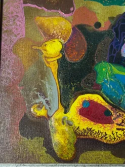 Bernard Ledain (1944–2024) – Peinture abstraite technique mixte sur to