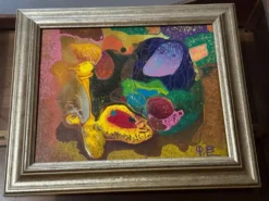 Bernard Ledain (1944–2024) – Peinture abstraite technique mixte sur to
