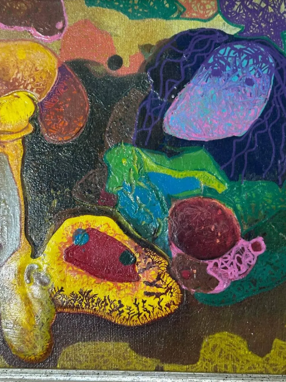 Bernard Ledain (1944–2024) – Peinture abstraite technique mixte sur to