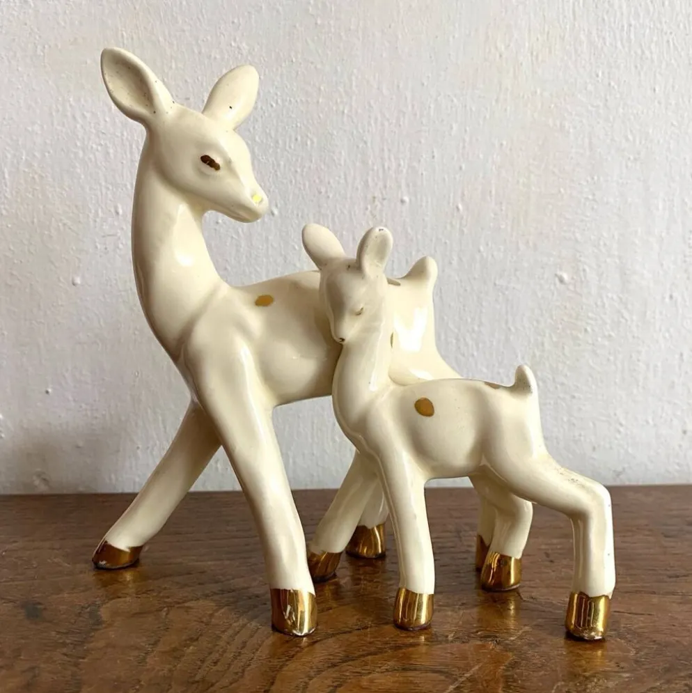 Biche en ceramique années 60