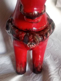 Bitossi - Aldo Londi - Cheval romain rouge - céramique émaillée