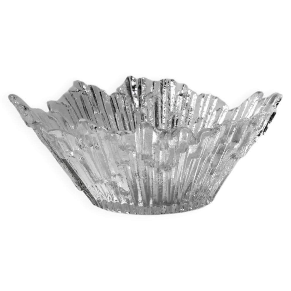 Bol en verre à glace "Revoltunet" de Tapio Wirkkala, années 1970, Finlande