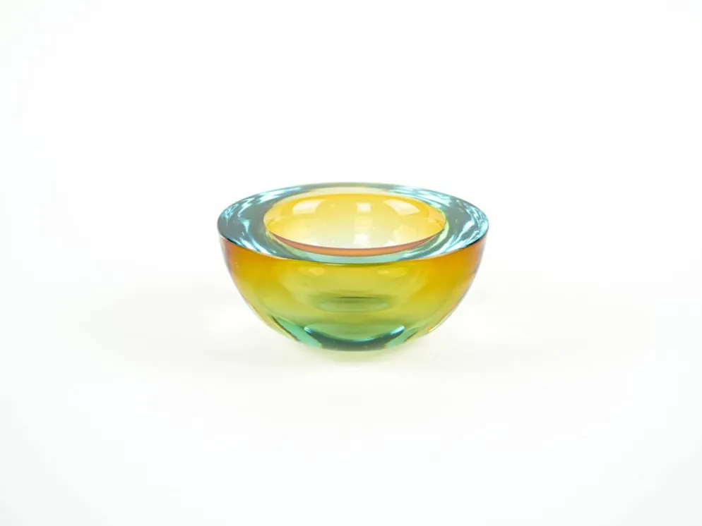 Bol en verre, verre de Murano, années 1970, fabriqué en Italie