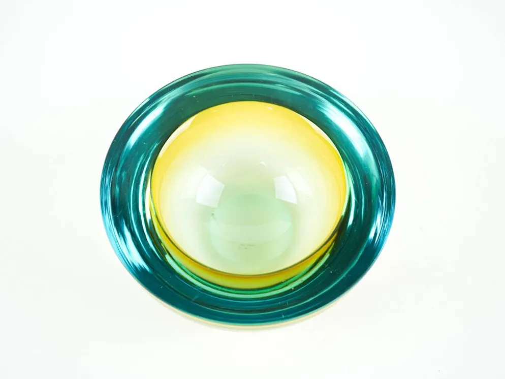 Bol en verre, verre de Murano, années 1970, fabriqué en Italie