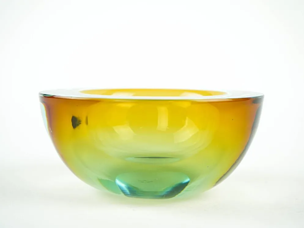 Bol en verre, verre de Murano, années 1970, fabriqué en Italie