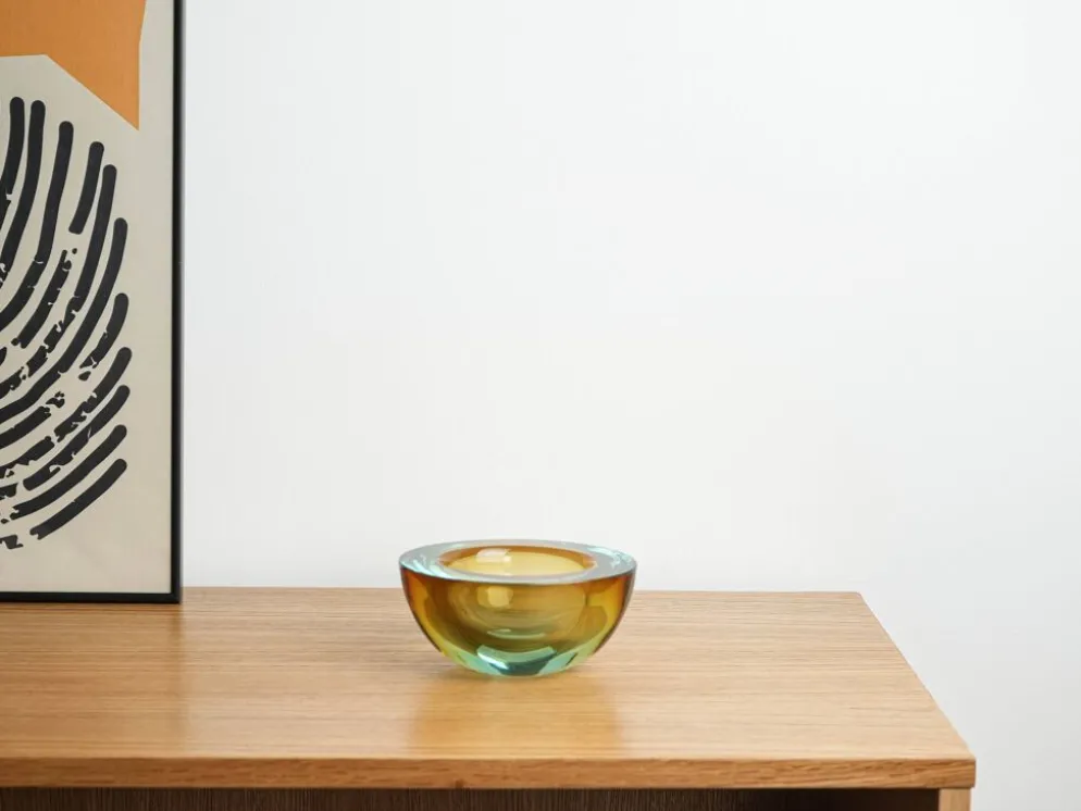 Bol en verre, verre de Murano, années 1970, fabriqué en Italie