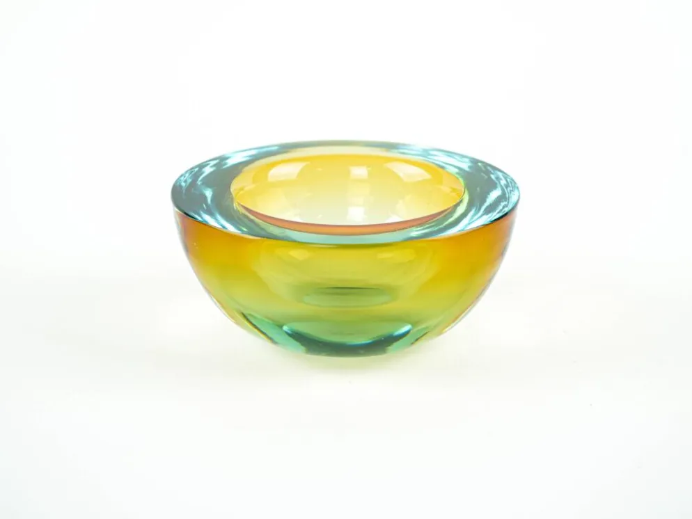 Bol en verre, verre de Murano, années 1970, fabriqué en Italie