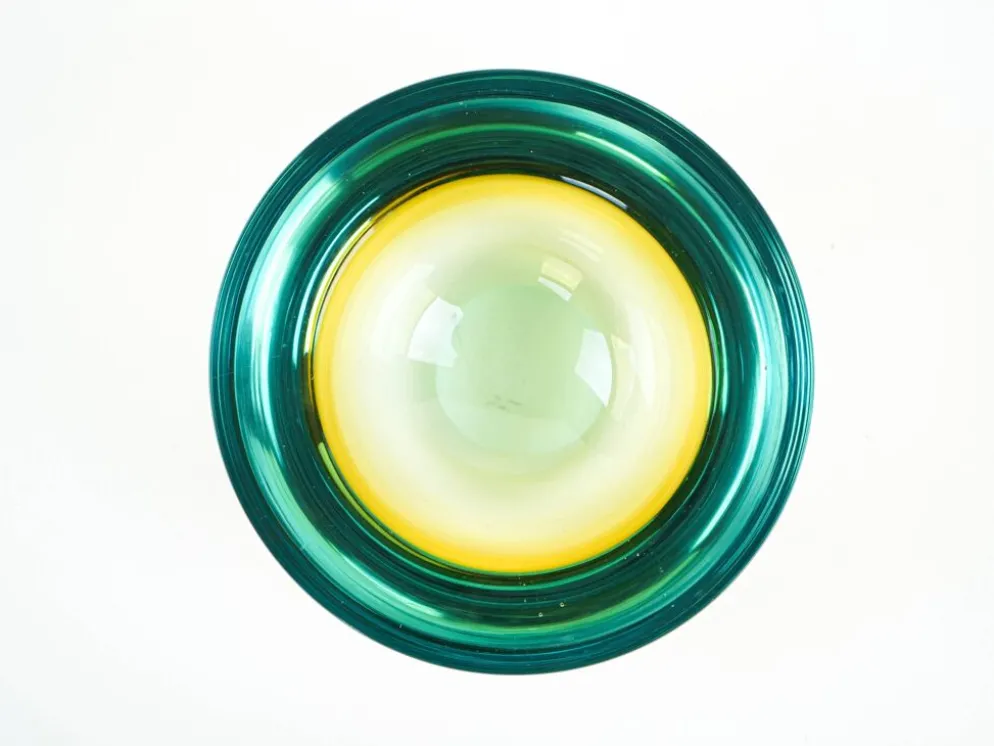 Bol en verre, verre de Murano, années 1970, fabriqué en Italie
