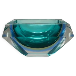 Bol / vide-poches en verre Murano Sommerso de Flavio Poli pour Seguso des années 1960, style moderne du milieu du siècle.
