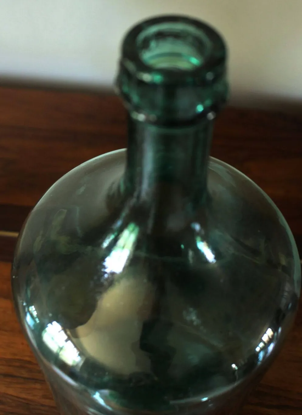 Bonbonne Dame Jeanne en verre vert 2 L Viresa