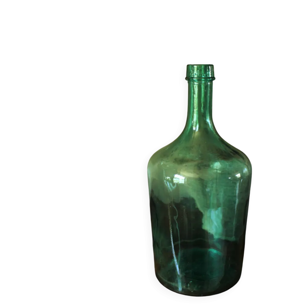 Bonbonne Dame Jeanne en verre vert 2 L Viresa