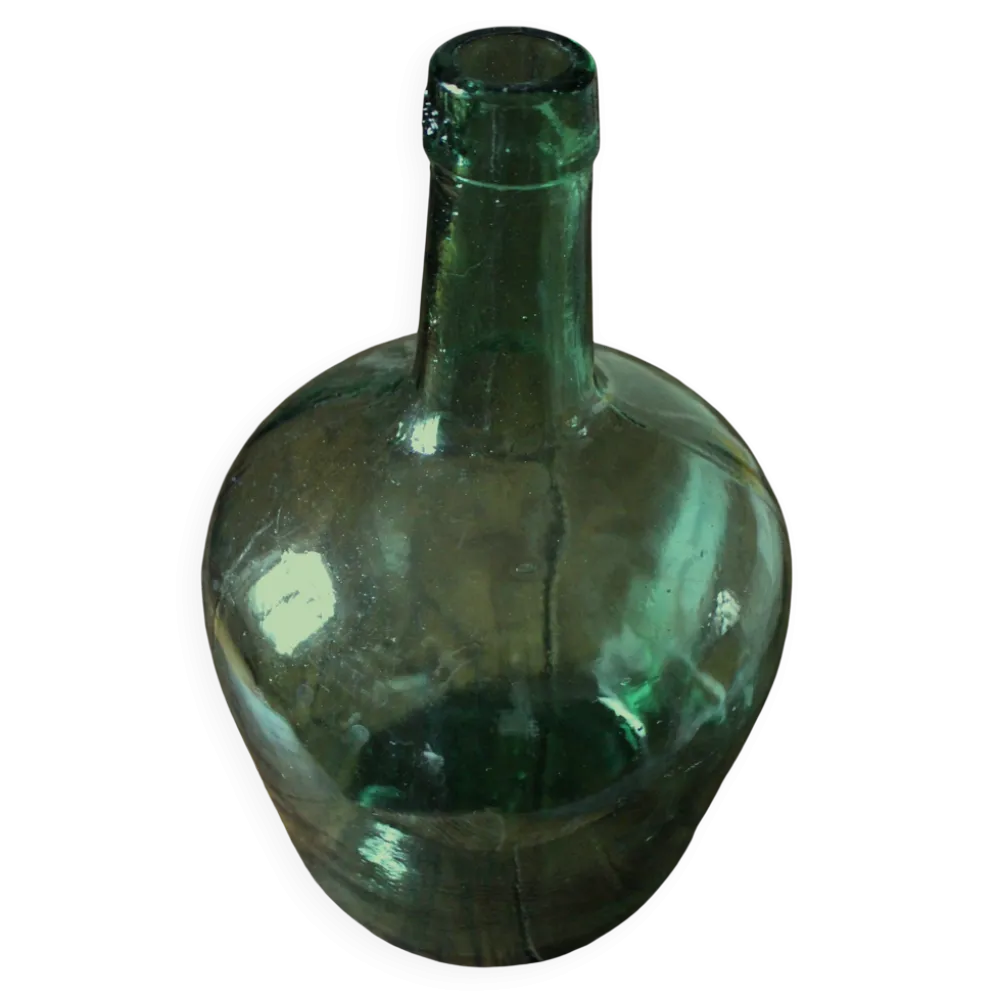 Bonbonne dame jeanne Viresa verre vert