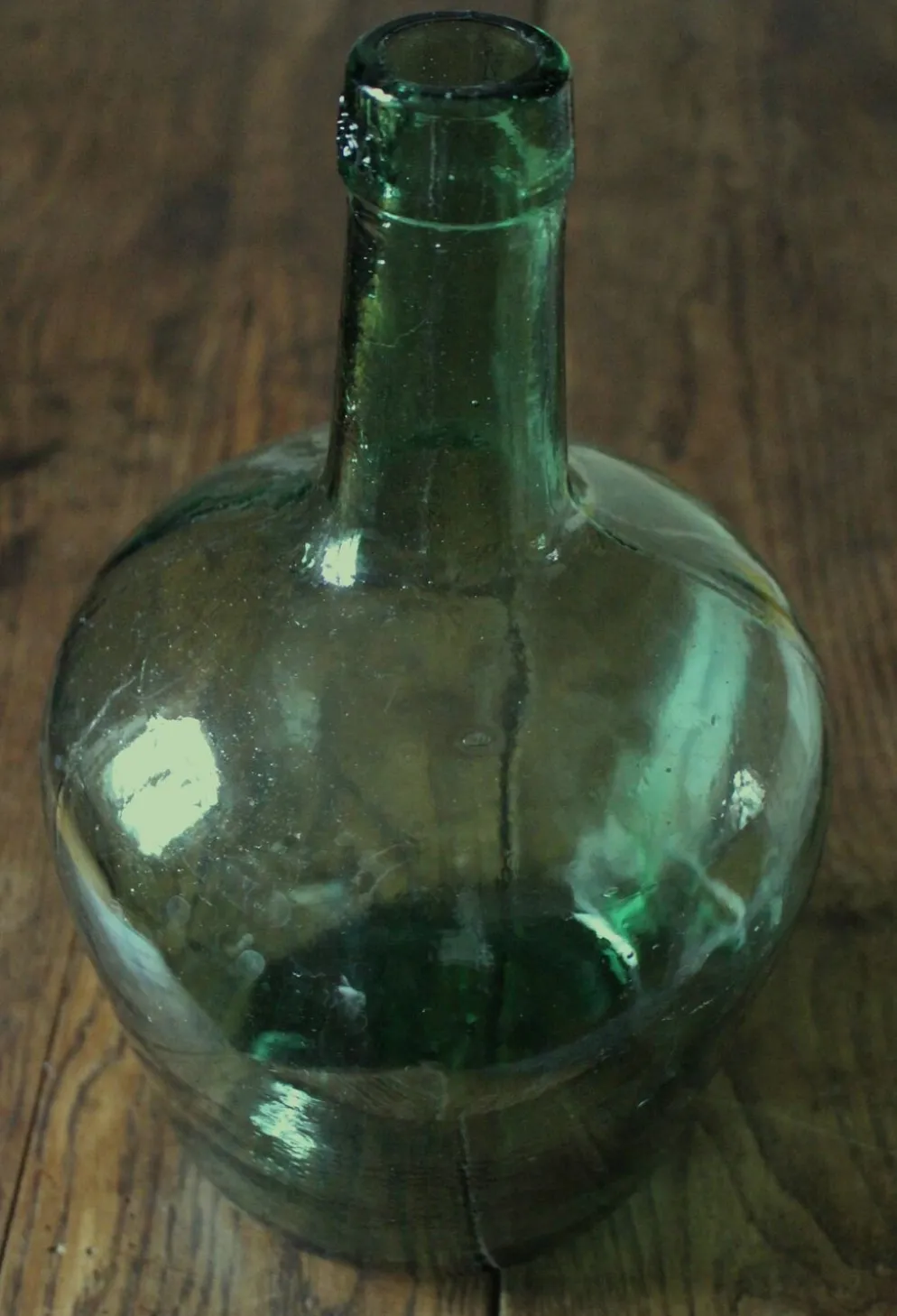 Bonbonne dame jeanne Viresa verre vert