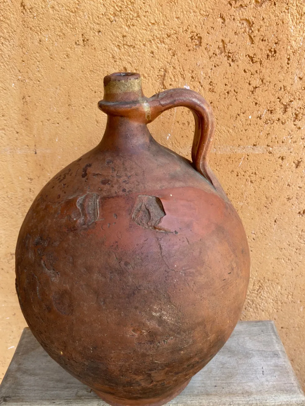 Bonbonne en grès vernissé