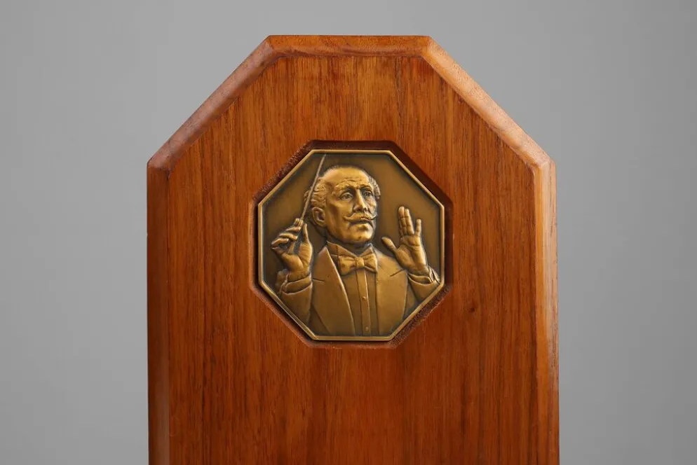 Bookends Art Déco français en bois et bronze, vers 1920