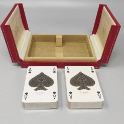 Boîte de cartes à jouer Cartier des années 1970 — collection vintage de luxe français