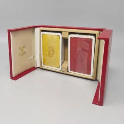 Boîte de cartes à jouer Cartier des années 1970 — collection vintage de luxe français