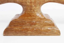 Bougeoir anthroposophique en bois sculpté