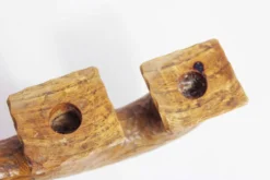Bougeoir anthroposophique en bois sculpté