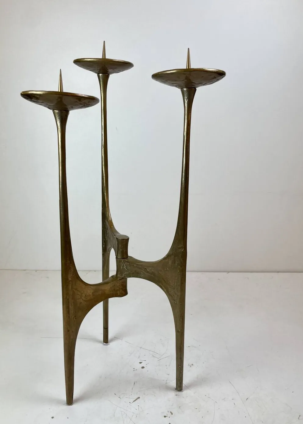 Bougeoir de sol brutaliste de Michael Harjes, Allemagne, 1960