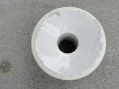 Bougeoir diabolo XXL en céramique blanche