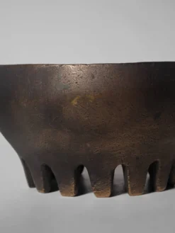 Bougeoir en bronze coulé brutaliste, années 1970, Allemagne
