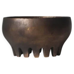 Bougeoir en bronze coulé brutaliste, années 1970, Allemagne