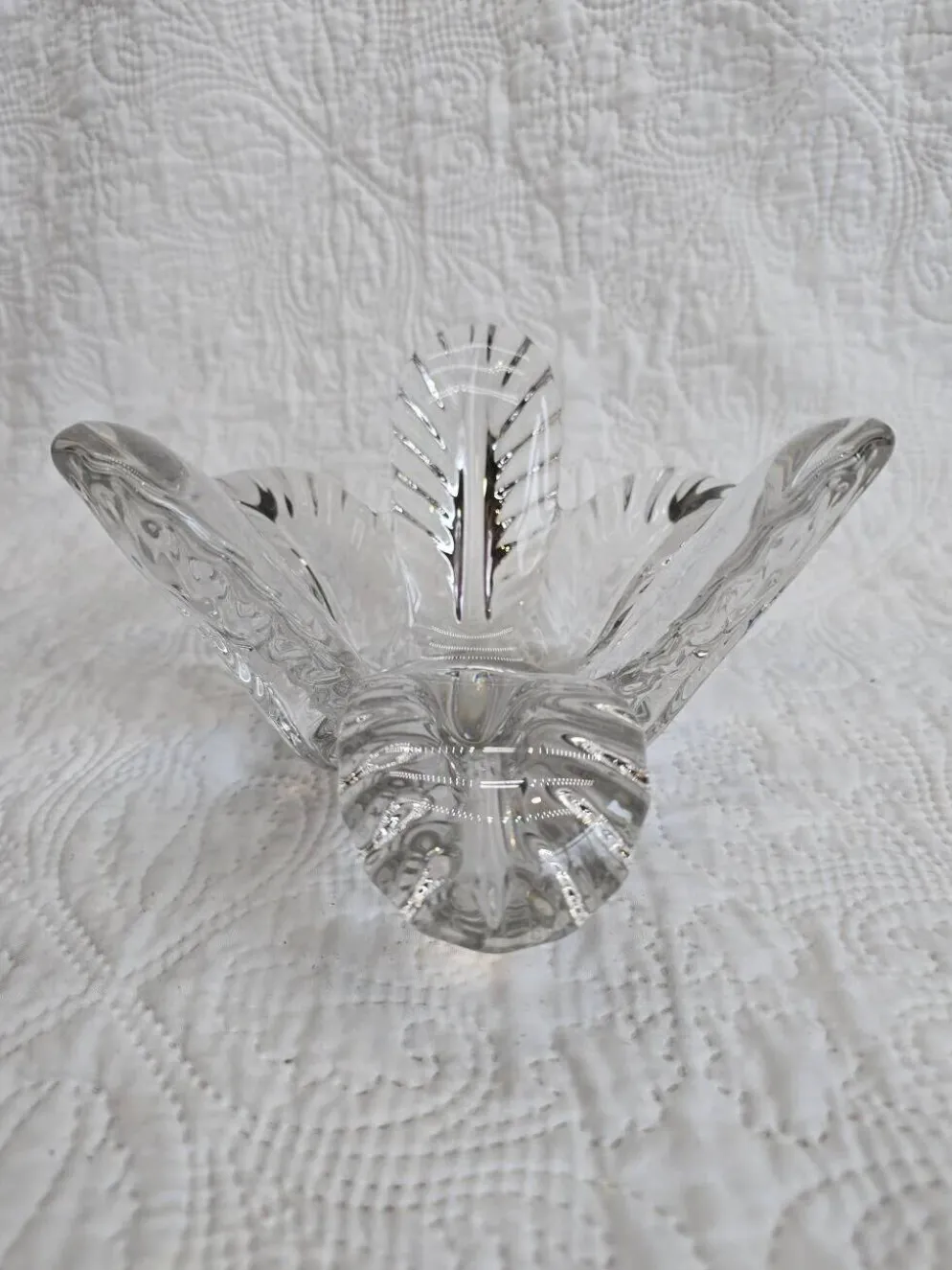 Bougeoir "Fleur" en cristal