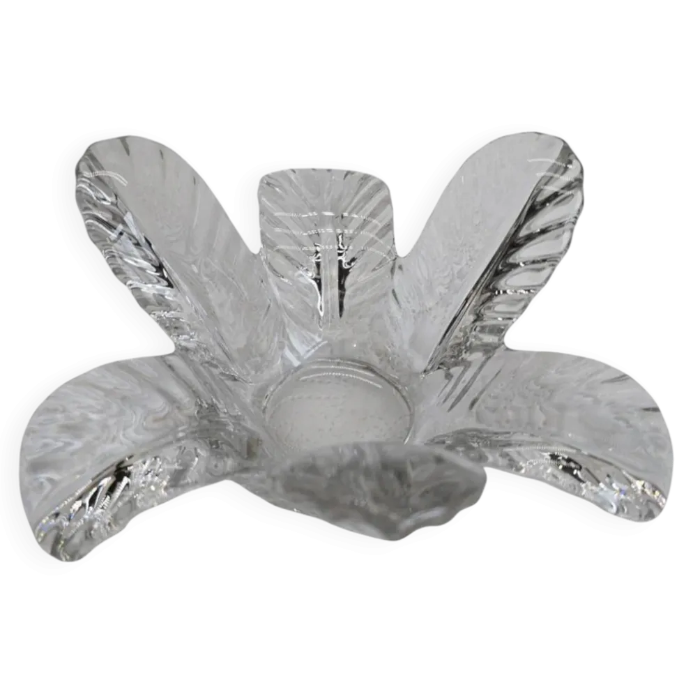 Bougeoir "Fleur" en cristal