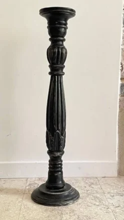 BOUGEOIR Pique-Cierge 65cm Chêne massif