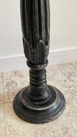 BOUGEOIR Pique-Cierge 65cm Chêne massif