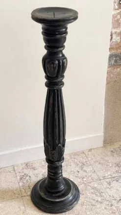 BOUGEOIR Pique-Cierge 65cm Chêne massif