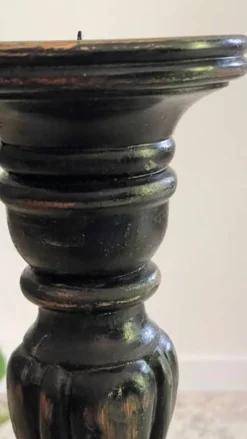 BOUGEOIR Pique-Cierge 65cm Chêne massif