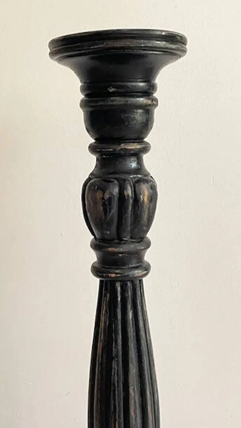 BOUGEOIR Pique-Cierge 65cm Chêne massif