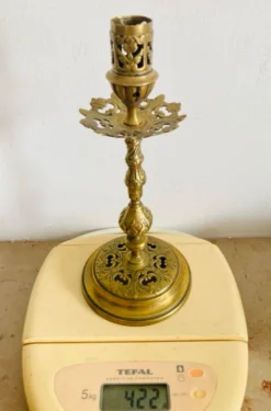 Bougeoir époque XIXe en bronze doré