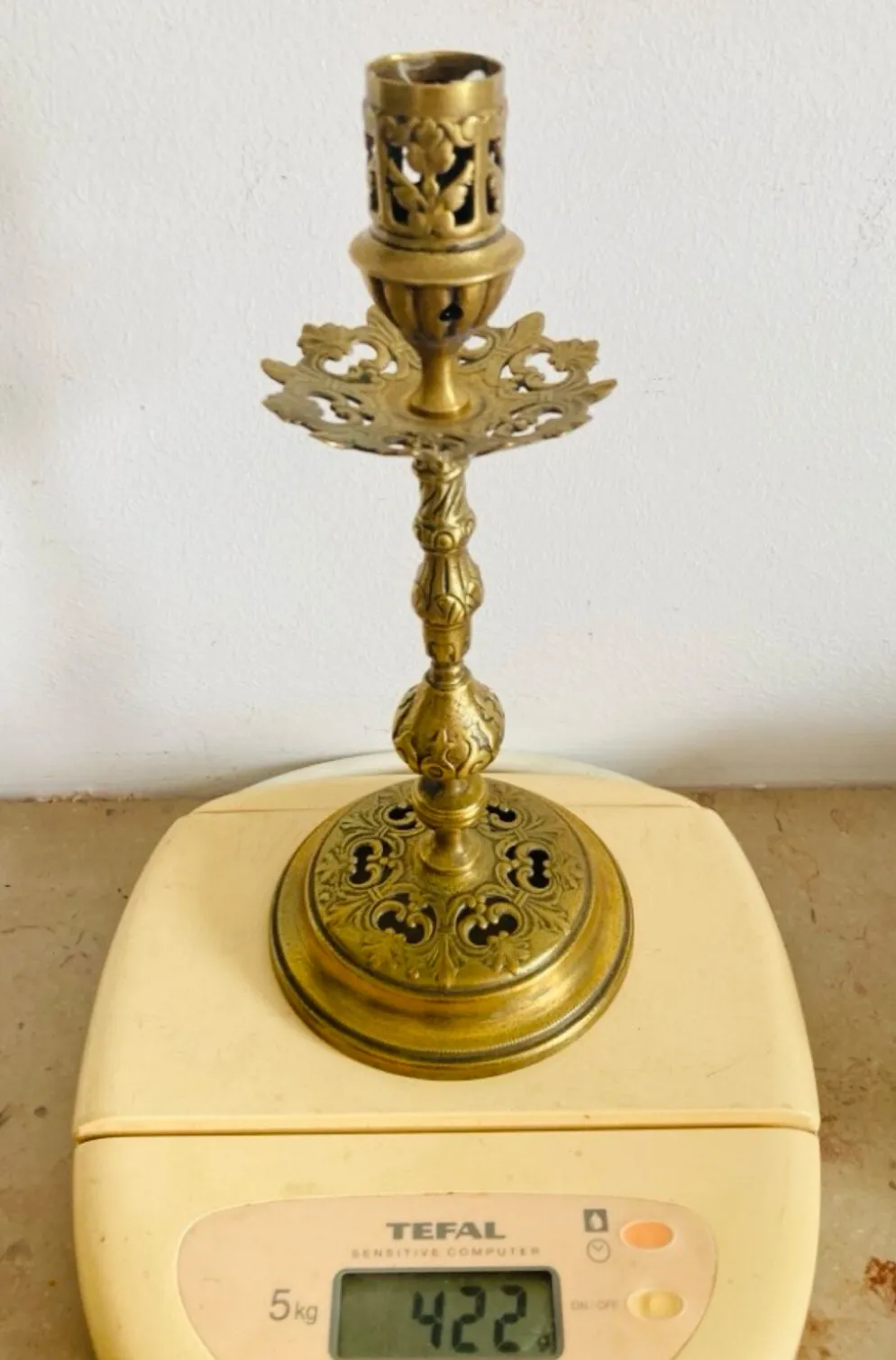Bougeoir époque XIXe en bronze doré