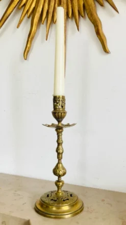 Bougeoir époque XIXe en bronze doré