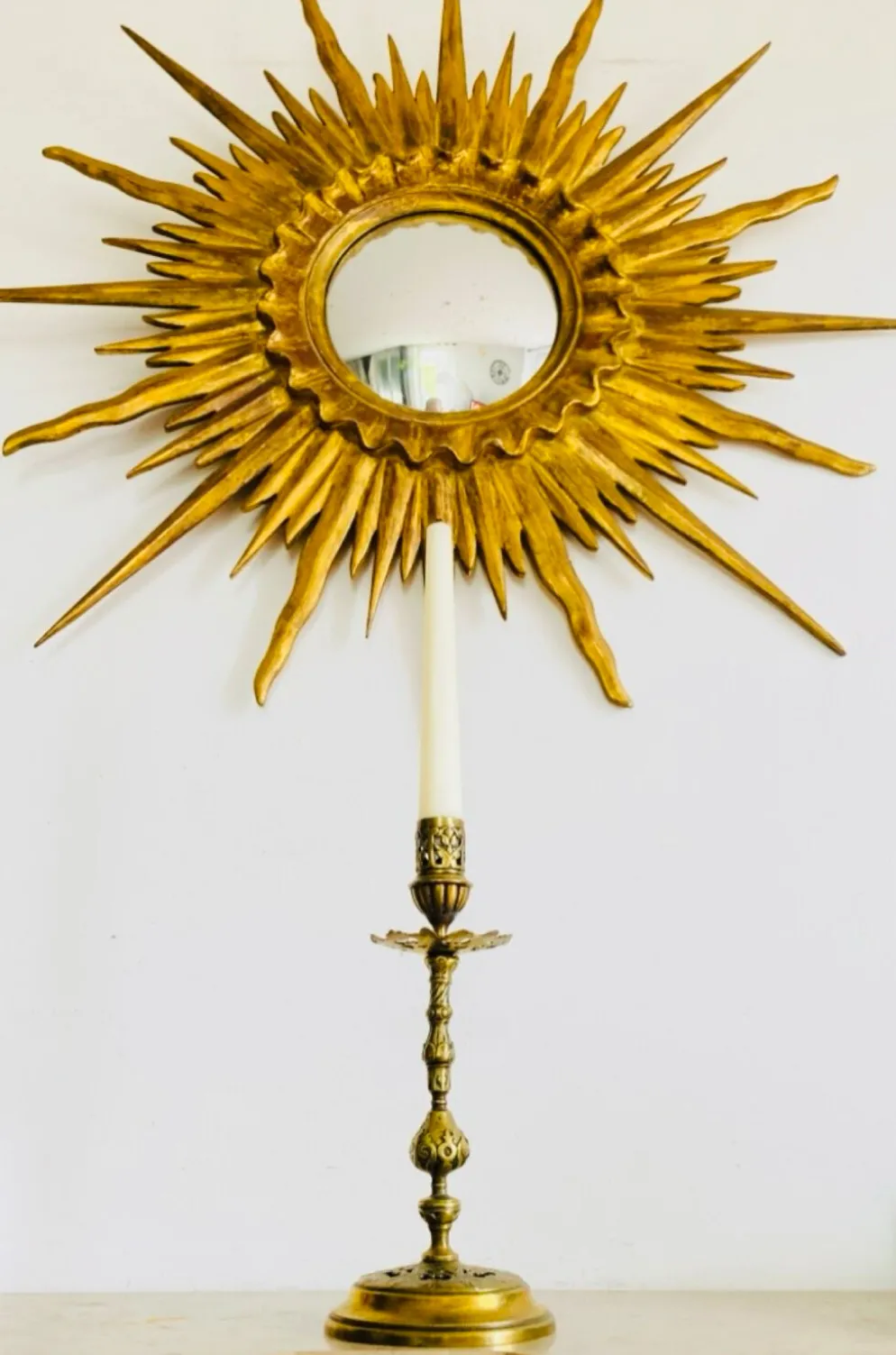 Bougeoir époque XIXe en bronze doré