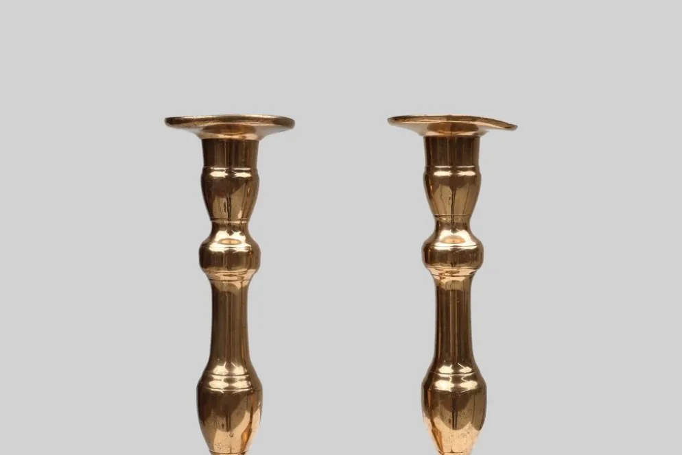 Bougeoirs français en bronze, années 1890, ensemble de 2