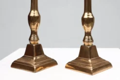 Bougeoirs français en bronze, années 1890, ensemble de 2