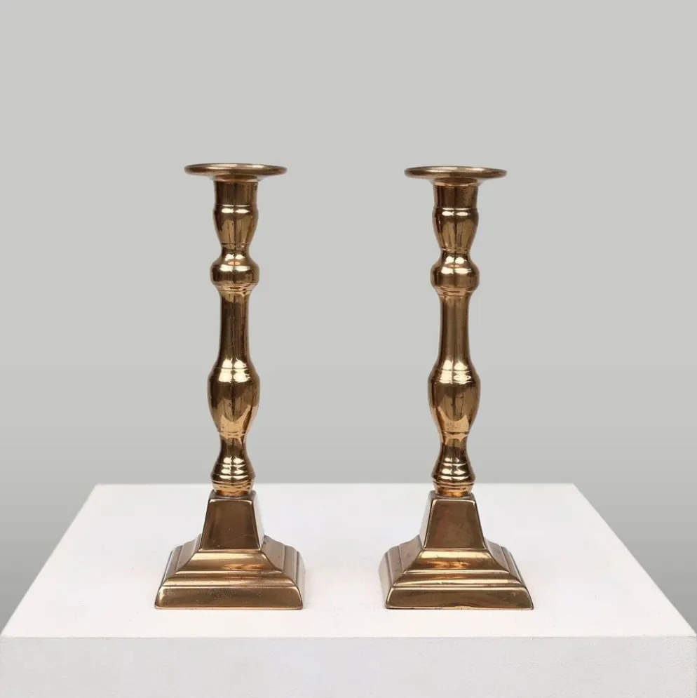 Bougeoirs français en bronze, années 1890, ensemble de 2