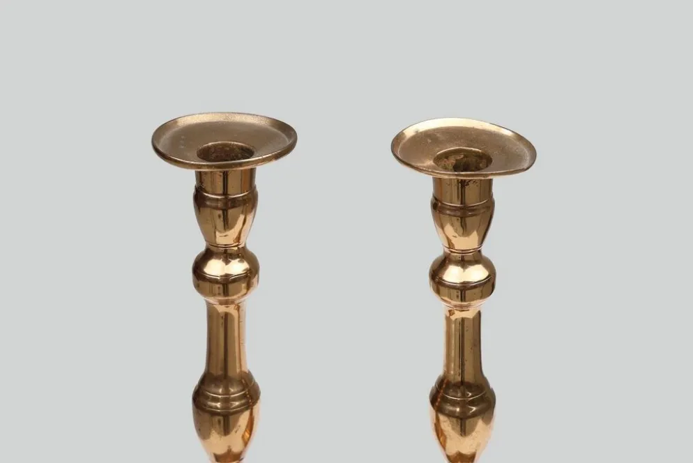 Bougeoirs français en bronze, années 1890, ensemble de 2