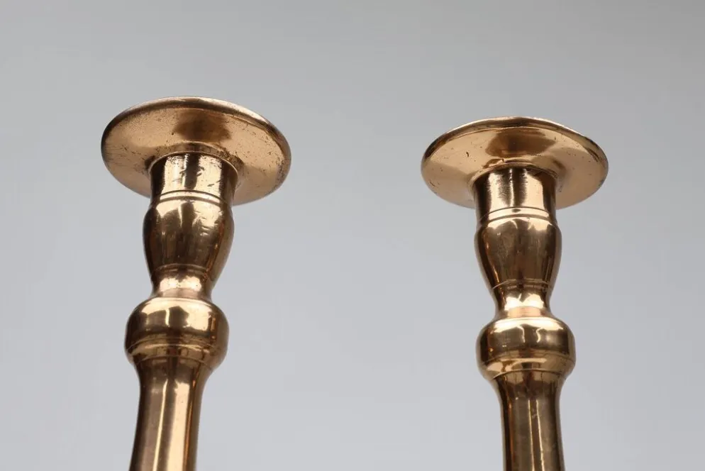 Bougeoirs français en bronze, années 1890, ensemble de 2