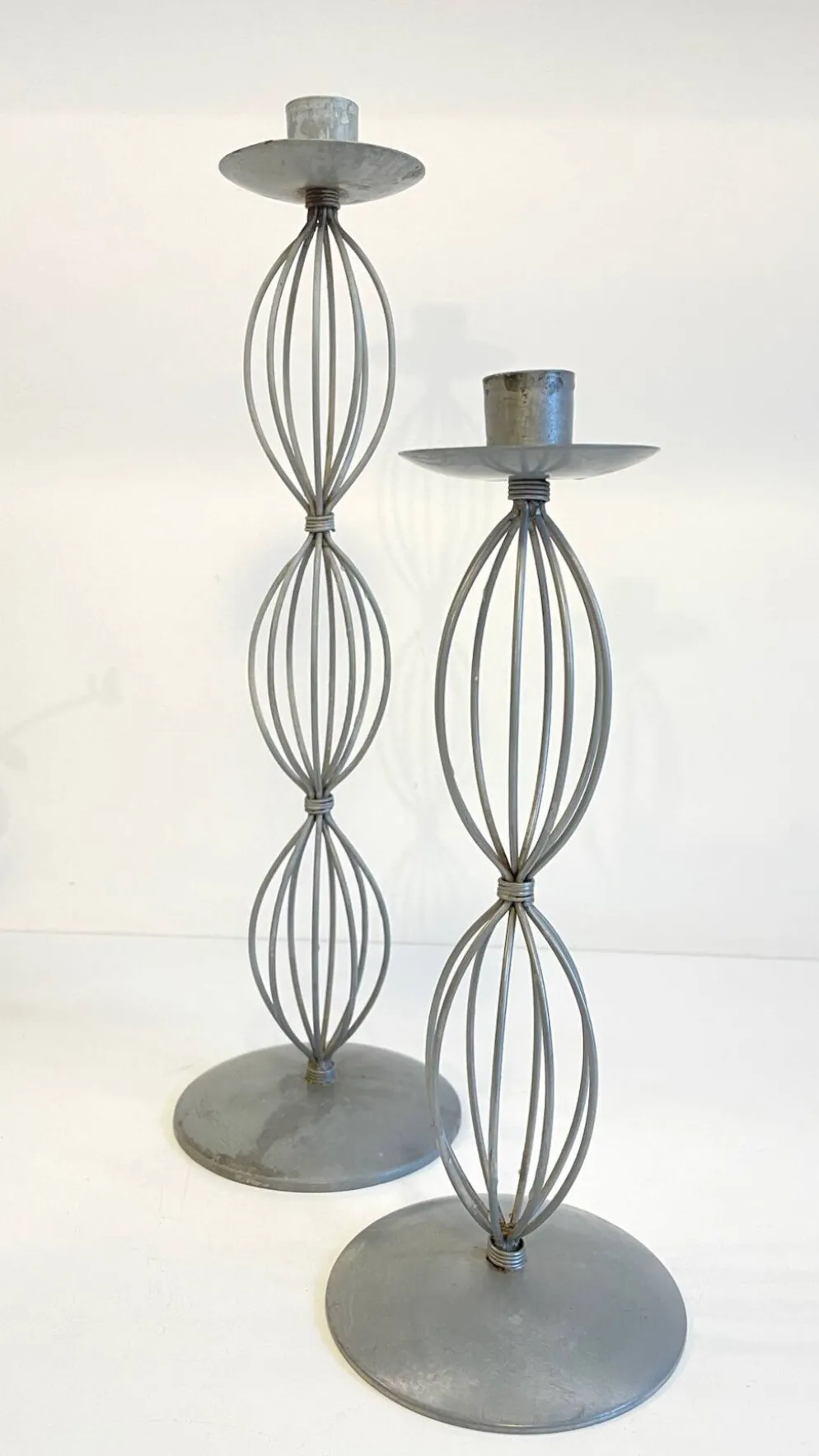 Bougeoirs géométriques metal