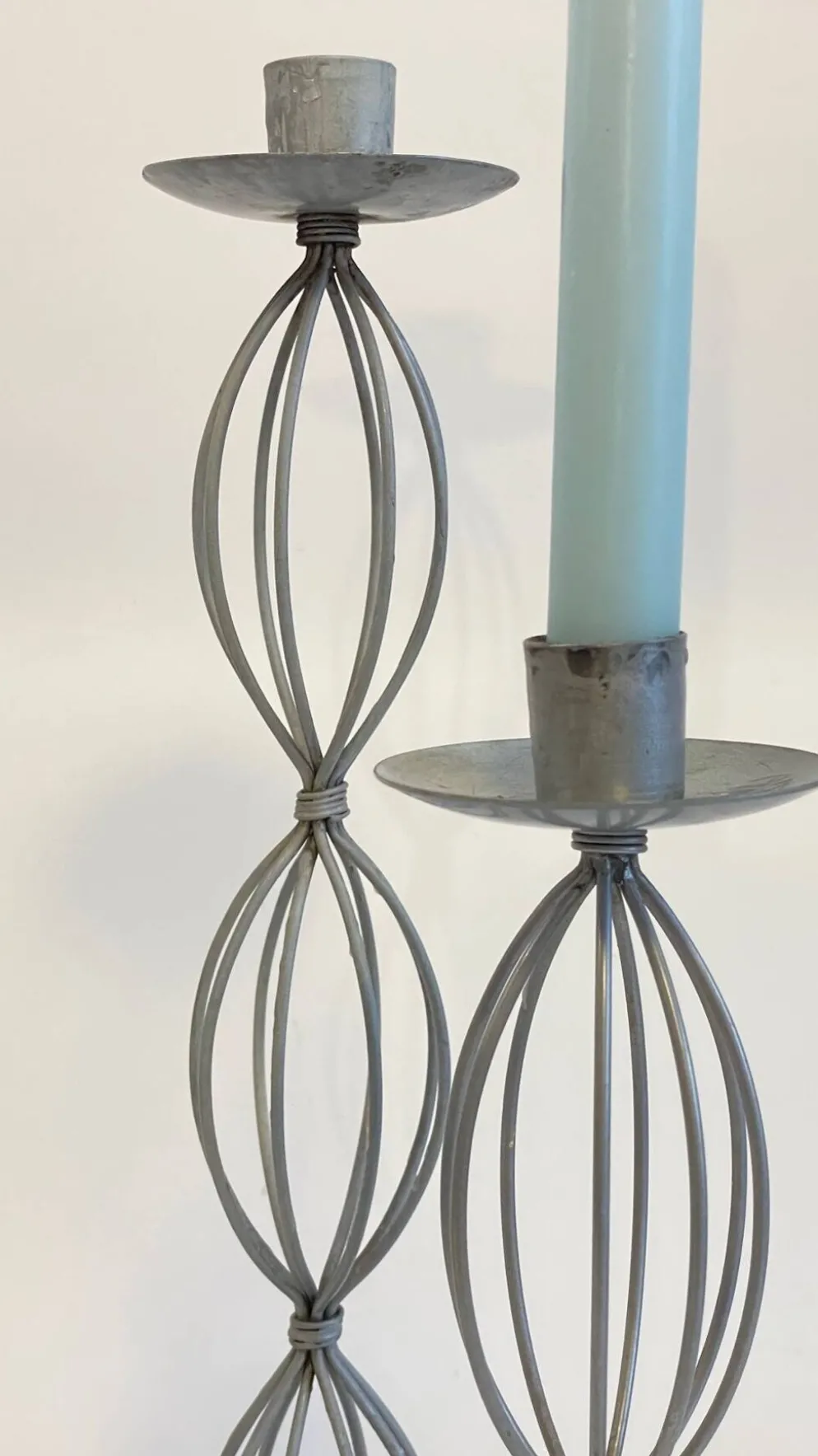 Bougeoirs géométriques metal